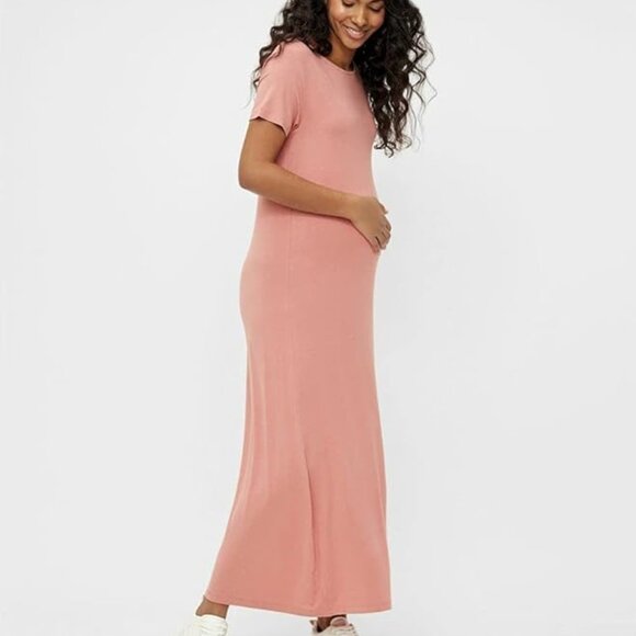 Maternity ASOS MAMALICIOUS Dress NEW M Desert Sand Mlcarina Certified Viscose - Picture 5 of 9